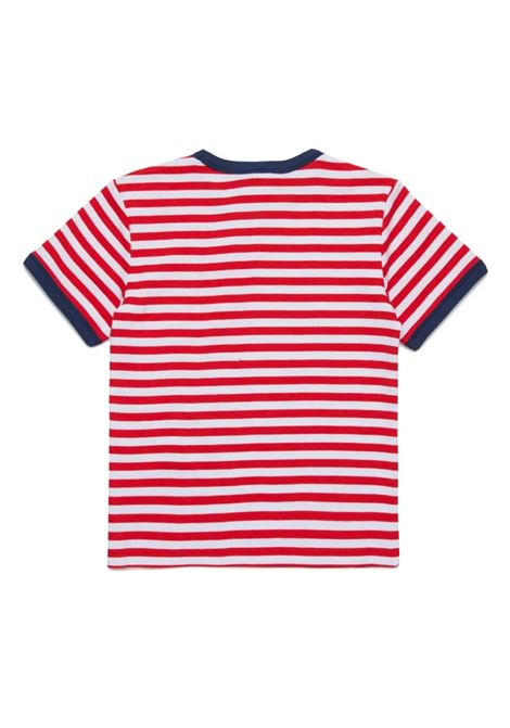 T-Shirt a Righe Con Logo MAX&CO. KIDS | MX0162-MX046MX400